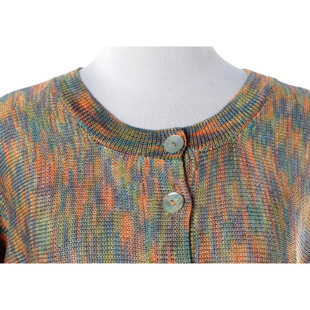Grace Fisher Multicolored Button Down Cardigan - image 4